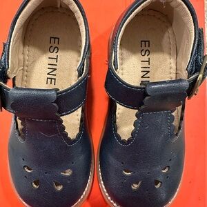 Toddler girls Navy Blue Shoes-Estine- Size 6